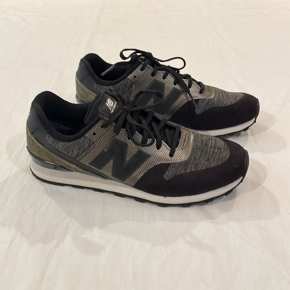 New Balance NB 696 Re-engineered Black Gray Metallic Olive WL696NOC - Picture 1 of 8